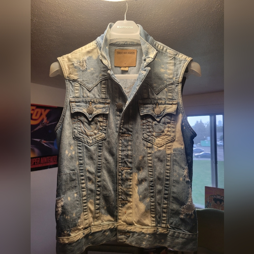 True Religion denim vest
